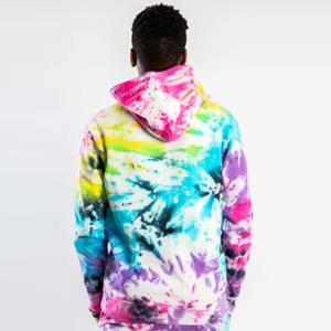 Survêtement polaire tendance Tie-Dye pour femmes Survêtement deux pièces confortable et confortable pour se détendre à la maison ou à des tenues décontractées - Product Image 3