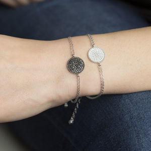 Round Shape Zircon Stone Trendy Charm <b>Women</b> <b>Bracelet</b> Turkish Handmade Wholesale 925 Sterling Silver Jewelry - Product Image 3