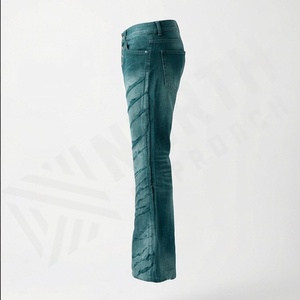 Wholesale High Quality Fashion Casual Denim <b>Jeans</b> High Street Rise Wide Leg <b>Flare</b> Trouser Durable Comfortable Premium - Product Image 3