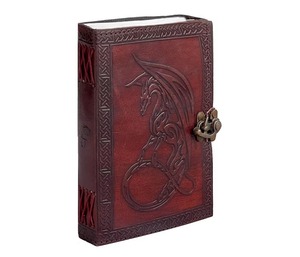 สมุดบันทึกหนังมังกรเซลติกมังกรหนังแกะสลักสมุดติดรูปคาถาสมุดอะนิเมะ germoire Book of Shadow - Product Image 3