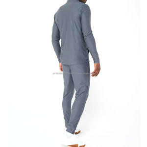 New Arrival Men's 100% Polyester Jogging Wear Set High Quality Breathable Casual Outdoor Tracksuits Solid <b>Pattern</b> - Product Image 2