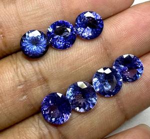 Piedras Preciosas de Tanzanita Azul Natural de Alta Calidad, Corte Ovalado Azul Real, Piedras Sueltas Facetadas, 3*5mm-8*10mm, de la India - Product Image 6