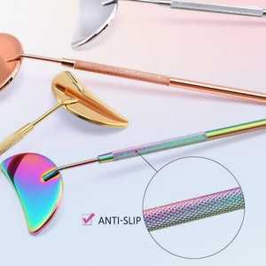 Premium Stainless Steel Multifunction Checking Oval Lash Mirror Durable Eyelashes Extension Beauty Makeup Portable Mirror Tool - Product Image 5