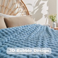 Manta Térmica Tejida 100% Poliéster, Antiácaros, 440 g/m², Estilo Animal, Ropa de Cama de Invierno, Personalizable, Multiusos