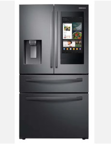New Original Quality 28 Cu ft 4-<b>Door</b> French <b>Door</b> Refrigerator with Touch <b>Screen</b> Stainless Steel Electric App-Controlled - Product Image 4