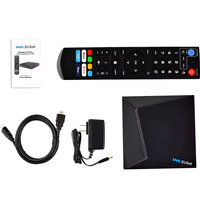Boîtier TV Android 10 WE2USAT K3 Pro 2025 avec télécommande vocale, chaînes gratuites, streaming de films pour les États-Unis, le Canada, décodeur satellite