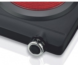 Piano Cottura Portatile Doppio in Ceramica Haeger con 2 Bruciatori, 2500W, 2x190mm (HP-02V.016A) - Product Image 2