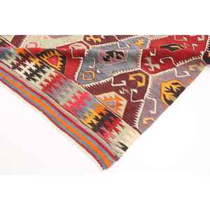 พรมตุรกี 4.6x9.3 ฟุต (139x284 ซม.) พรมเปอร์เซียสีแดงแบบวินเทจ - Product Image 3