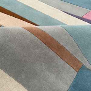 Tapis en laine colorés faits à la main pour salon, chambre et maisons modernes - Product Image 5
