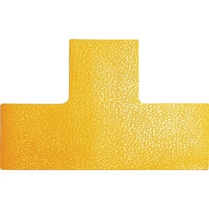 Marcador de Espacio de Estacionamiento Autoadhesivo en Forma de T, Color Amarillo Señalizador, 20 Piezas por Caja, Adhesivo de Pared Duradero - Product Image 1
