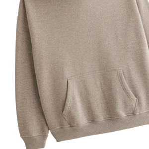 เสื้อมีฮู้ดสีทึบมาใหม่เสื้อมีฮู้ดผ้าคอตตอนแบบสวมหัวมีฮู้ดลำลองนุ่มสำหรับผู้ชาย - Product Image 3