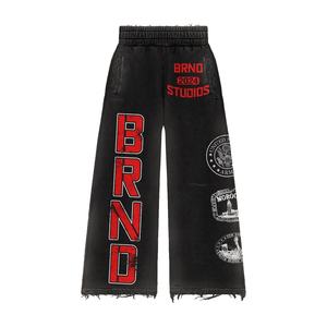 Chándal de lavado ácido Premium para hombre Traje de jogging bordado desgastado Peso pesado Listo para el invierno - Product Image 4