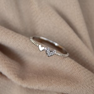 Anillo de Plata de Ley 925, anillo minimalista de Zirconia cúbica, anillo de plata Real hecho a mano ligero a la moda - Product Image 4