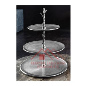 ขาตั้งเค้กอลูมิเนียมสีทองแบบโบราณ,สำหรับตกแต่งงานเลี้ยงฉลองครบรอบแต่งงานงานปาร์ตี้โรงแรมตกแต่งงานเลี้ยงวันเกิด - Product Image 5