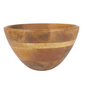 Bol en bois de marque gratuit bol de service alimentaire en gros fait à la main meilleure vente bol de nourriture en bois par artisanat croissant - Product Image 4