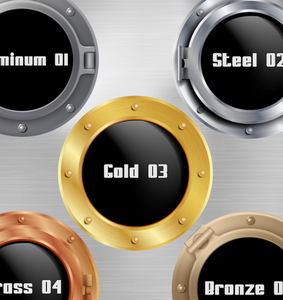 Tiburón submarino. Calcomanía de pared de ojo de buey submarino náutico decoración de pared marítima náutica-ventana - Product Image 2