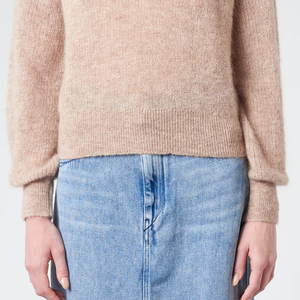 Pull femme décontracté respirant saison d'hiver chaud pull tricoté à manches longues pull femme ample avec Logo avant prix - Product Image 4