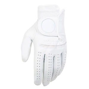 Respirant de haute qualité Logo personnalisé antidérapant gants de golf unisexes mains en cuir véritable utiliser le sport - Product Image 1