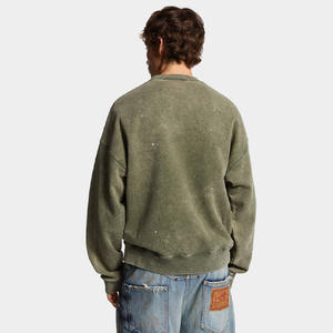 Sudadera Personalizada de Felpa Gruesa |   Suéter Extra Grande al por Mayor |   Camiseta Casual de Cuello Redondo Estilo Urbano - Product Image 4