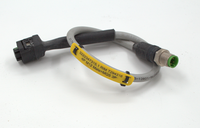 Câble de signalisation électrique robuste Atcovi 3222347315 complet 4P M12 mâle MQS 3P pour remplacement de plateformes de forage et mines souterraines