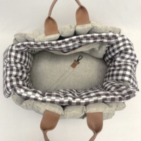 Sac à dos élégant et spacieux pour animaux de compagnie, pliable, léger, en polyester, design ergonomique, écologique, transparent et respirant
