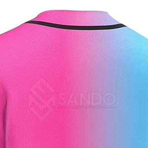 เสื้อเจอร์ซีย์เบสบอลติดกระดุมเสื้อเจอร์ซีย์สีทึบผลิตจากปากีสถาน - Product Image 6
