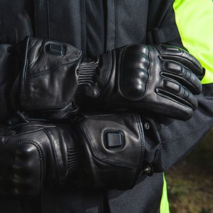 Gants de moto en cuir Noir Protection de moto de course sur route Gants de moto d'extérieur pour hommes - Product Image 3