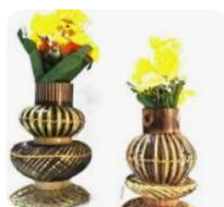 Recipiente de flores elegante artesanal de bambú natural indio a precio de venta al por mayor para decoración del hogar - Product Image 2