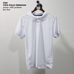 7391โปโลแนวสปอร์ตสำหรับผู้ชายผ้าโพลีเอสเตอร์แห้ง100เปอร์เซนต์ระบายอากาศน้ำหนักเบาเหมาะสำหรับเครื่องแบบหรือชุดออกกำลังกาย - Product Image 1