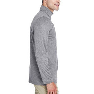 เสื้อโปโลสำหรับผู้ชายเสื้อแบบสวมหัวมีซิปรูดซิปครึ่งตัวใส่ได้พอดี100% โลโก้ออกแบบได้ตามที่ต้องการ - Product Image 6