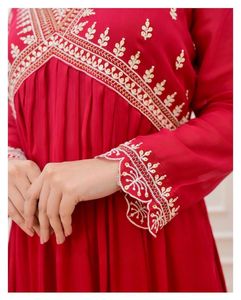 Premium Designer Readymade bordado indio paquistaní Kurtis moda dibujado a mano impresión Salwar para adultos - Product Image 2