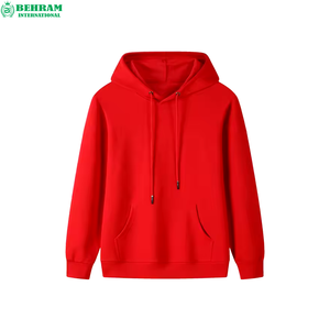 Sweat-shirt à capuche surdimensionné en coton biologique pour homme, modèle 2026, personnalisé, chaud et thermique pour l'hiver, couleur unie, teint uni - Product Image 3