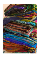 Robe de nuit en soie style indien, Maxi, sous-vêtements pour femme, Kaftan, Kimono, Vintage, d'occasion, tissu en crêpe, Sari, vente en gros
