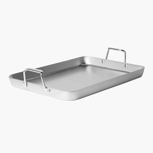 Asas de cuero Diseñador de metal Fancy Decorativo Venta al por mayor Equipo de servicio Bandeja pulida de espejo ovalado de acero inoxidable - Product Image 6