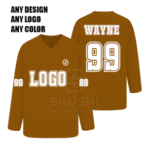 2025 Confortable Respirant Imperméable 100% Polyester Couleur personnalisée Nom de l'équipe personnalisé Prix bas Vente chaude Logo personnalisé Hockey sur glace - Product Image 5