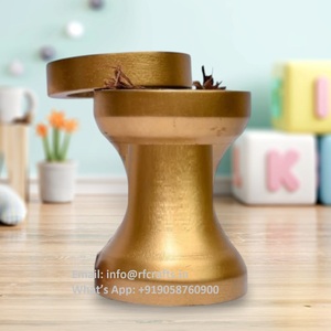 Brûleur d'encens Madhkan en bois fabriqué à la main Brûleur arabe Oud Brûleur pour Ramadan Parfum d'Inde - Product Image 1