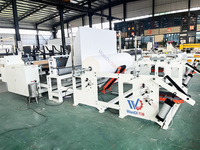 Machine de conversion de papier tissu à prix de gros, machine de fabrication et de rembobinage de papier toilette