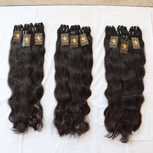 Templo del Sur DE LA India 100% Proveedores de cabello de templo indio crudo Virgen sin procesar Remy natural Todas las texturas Paquete de cabello humano con cutículas - Product Image 2