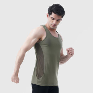 Débardeur Homme en Coton Coupe Slim Sans Manches pour la Gym, Musculation, Entraînement, Respirant, Athlétique, Été - Product Image 2