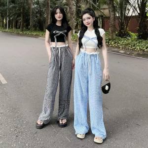 ชุดครอปท็อป2ชิ้นสำหรับเด็กผู้หญิงชุดครอปท็อปแบบธรรมชาติซักได้ฤดูร้อน - Product Image 1