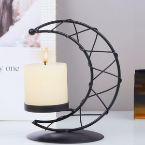 Bougeoir chauffe-plat fini or éclairage écologique bougeoir sur mesure bougeoir en métal Villa décor à la maison - Product Image 3