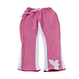 Pantalons de survêtement évasés en coton lourd pour hommes, personnalisés OEM, impression sérigraphique, pantalons de survêtement droits de haute qualité pour hommes - Product Image 4