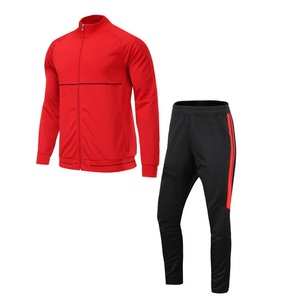 Survêtements élégants 100% coton personnalisable grande taille bleu coton hommes survêtement manches longues deux pièces Jogging pantalon ensemble - Product Image 6