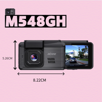 Caméra embarquée double objectif Full HD TFT WiFi GPS avec vision nocturne Sony Star, grand angle 140° et contrôle par application pour le stationnement