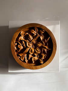 Floral Bowls - Taif Flower Arabian Incense Wooden Mosaic Incense <b>Burner</b> for <b>Oud</b> - Product Image 5