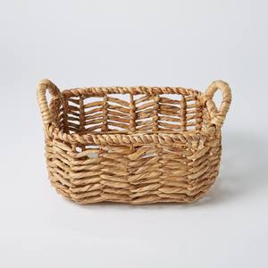 Panier en jacinthe d'eau en gros pour le stockage et la présentation d'aliments secs, paniers décoratifs d'organisation - Product Image 2