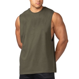 <b>Running</b> <b>Singlet</b> Compression Cut Out Tank Top Loose Fit Summer Yoga Wear O Neck Muscle Sleeveless Custom Color Vintage Tank Top - Product Image 1