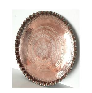 Copper Serving Tray for Christmas <b>Birthday</b> Gifts Handmade Newly Crafts Copper food Tray Wholesale Price - Product Image 3