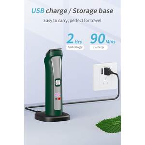 Kit de tondeuse à cheveux sans fil 5-en-1 pour hommes, tondeuse à barbe, tondeuse à moustache et à nez, tondeuse corporelle avec chargement USB et sac de rangement - Product Image 4