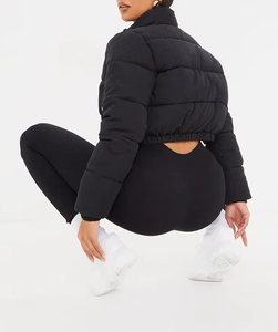 2025 Women Solid Jackets Bubble Crop <b>Coats</b> Puff Ladies Down <b>Coat</b> Customized <b>Long</b> Sleeve Winter Bomber <b>Puffer</b> Jackets - Product Image 4